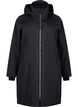 Funktionell parkas med reflexdetaljer, Black, Packshot image number 0