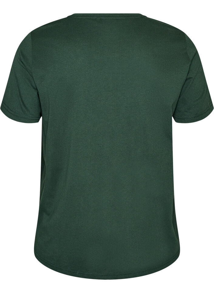 T-shirt med tryck, Gr&ouml;n, Packshot image number 1