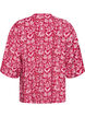 Kort kimono i viskos med 3/4-&auml;rmar, Rosa, Packshot image number 1