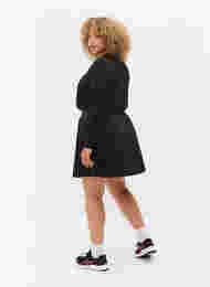 Plisserad kjol för tennis/padel, Black, Model