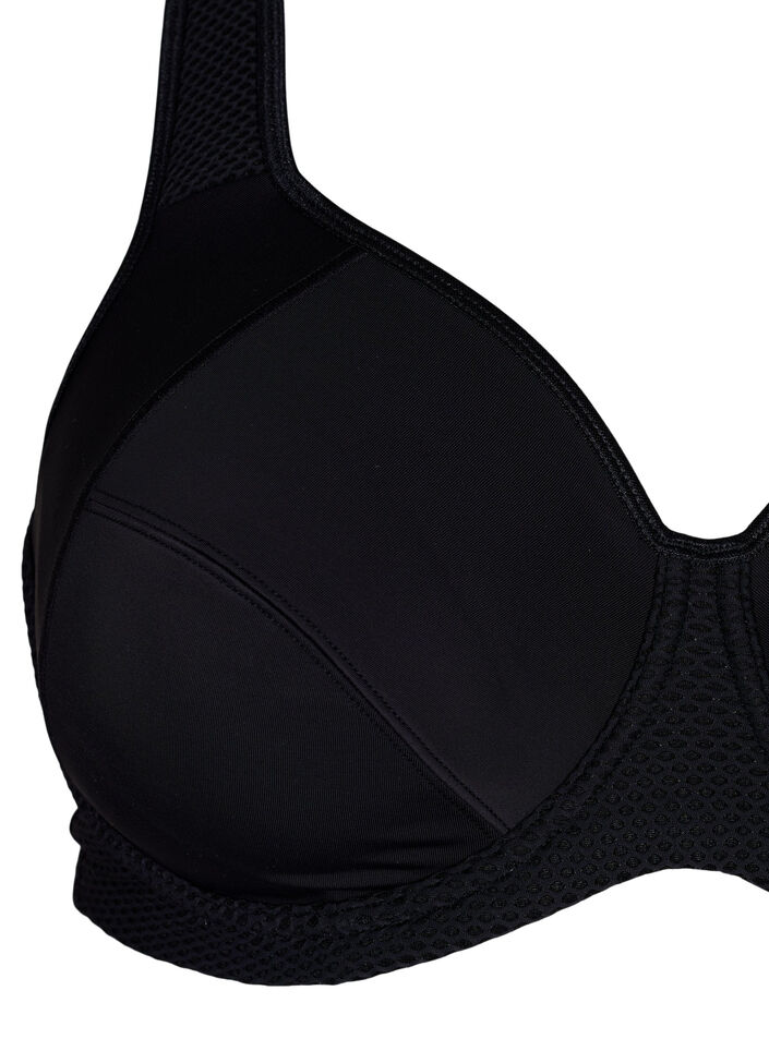 CORE, HIGH SUPPORT WIRE BRA - Sport-bh med bygel, Svart, Packshot