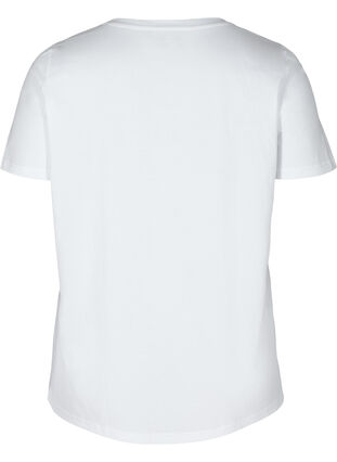 T-shirt med tryck, Br White BREATHE, Packshot image number 1