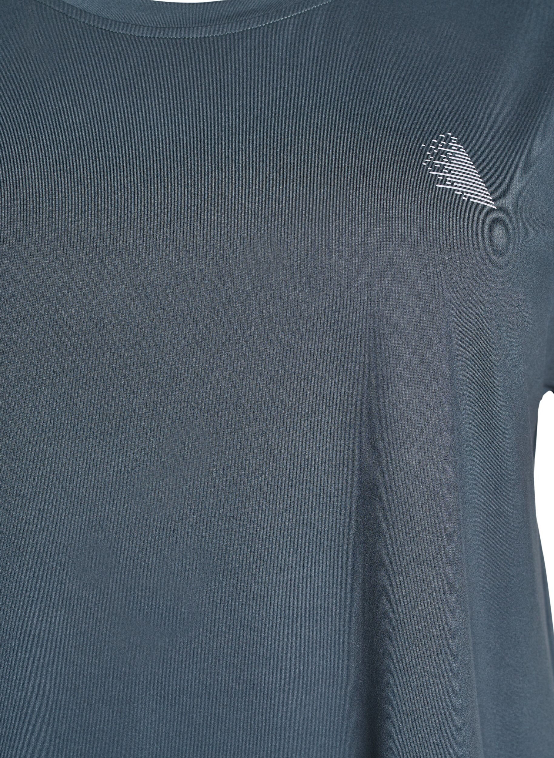 Zizzi Enf&auml;rgad tr&auml;nings-T-shirt, Gr&ouml;n, Packshot image number 2