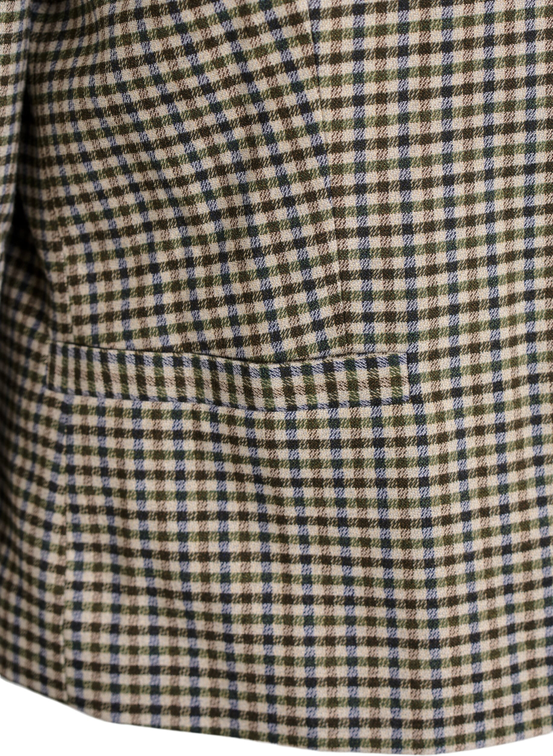 Zizzi Kort jacka med guldf&auml;rgade knappar, Brun, Packshot image number 3