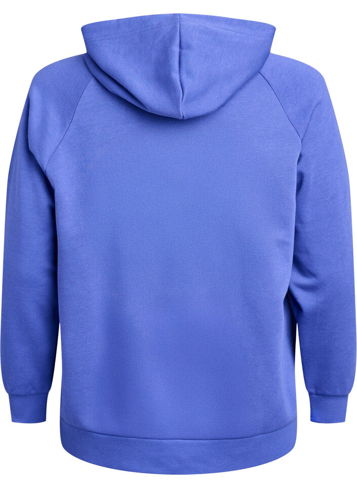 Huvtr&ouml;ja med broderat motiv framtill, Bl&aring;, Packshot image number 1