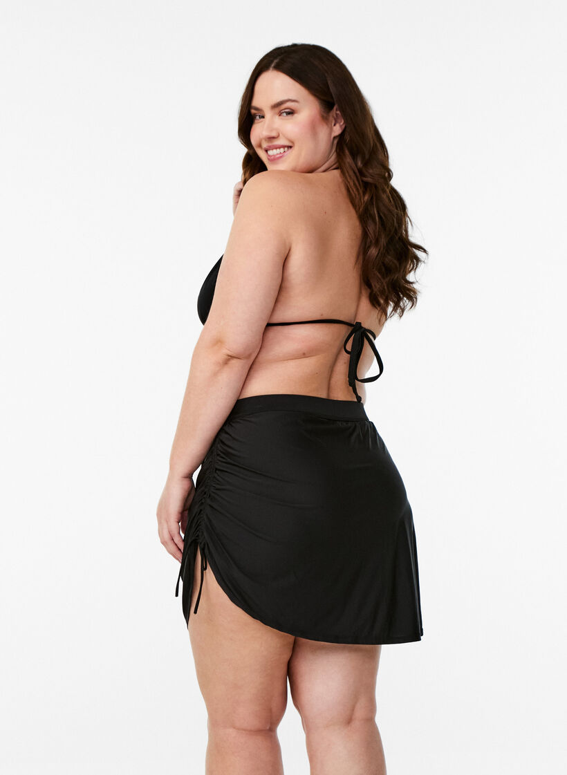 Bikinikjol med fastsydda trosor, Svart, Model image number 2