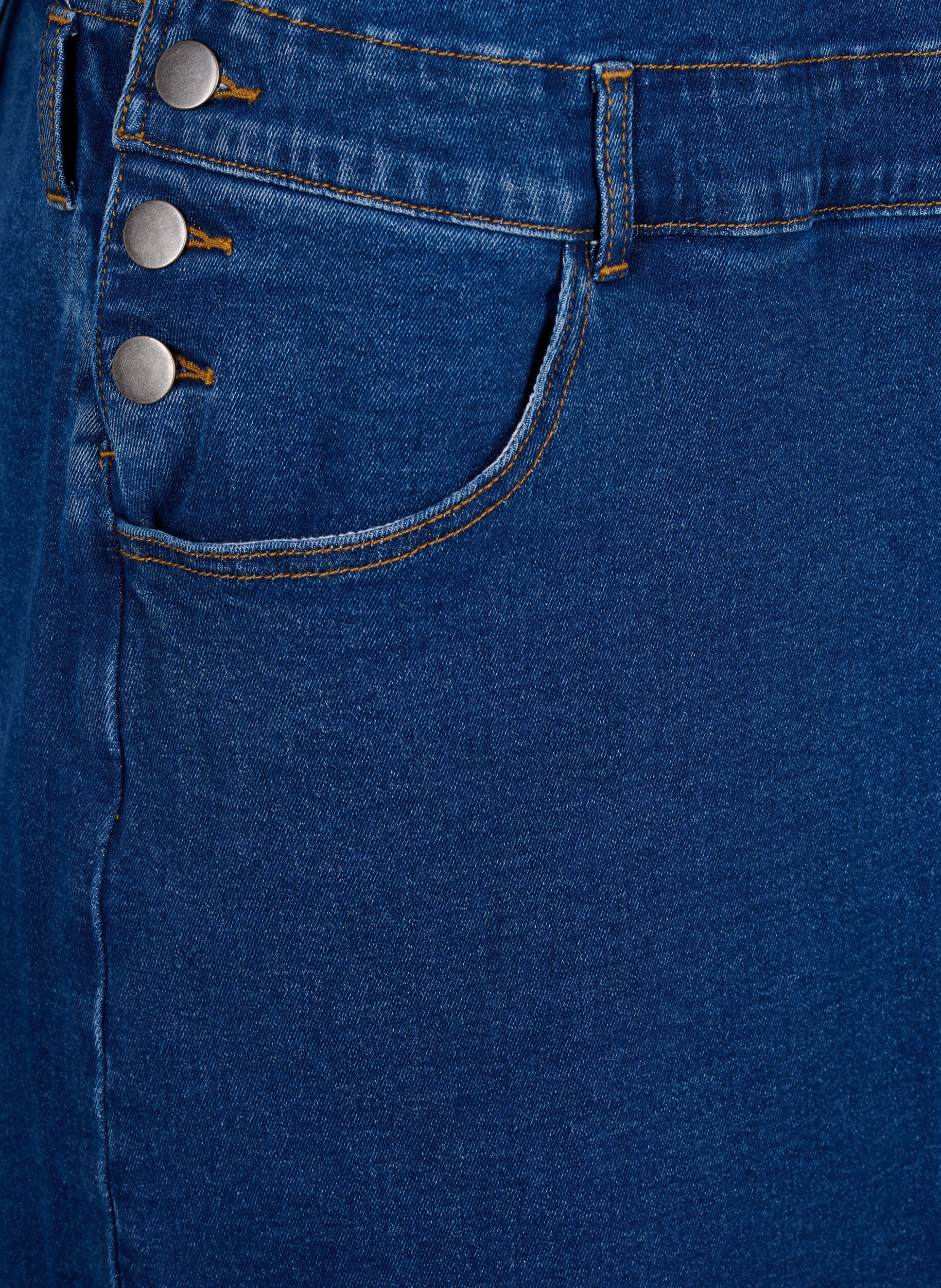 Zizzi H&auml;ngselkl&auml;nning i denim, Bl&aring;, Packshot image number 3
