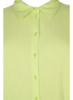 Skjorta i bomull med halvlånga ärmar, Wild Lime, Packshot image number 2