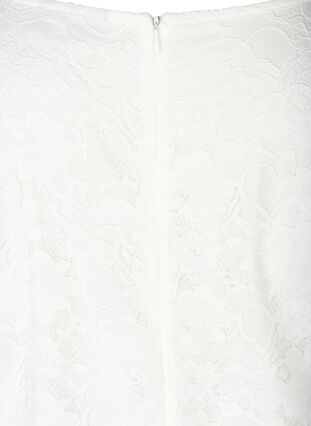 Spetsklänning med 3/4-ärmar, White, Packshot image number 3