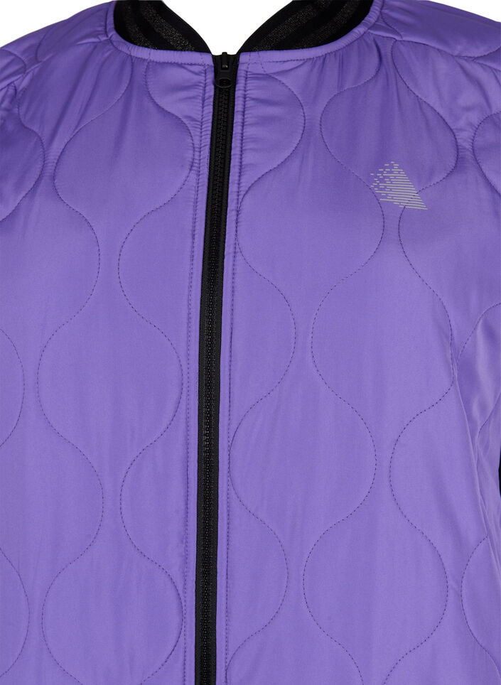 Bomberjacka med fickor och glitter, Passion Flower, Packshot image number 2