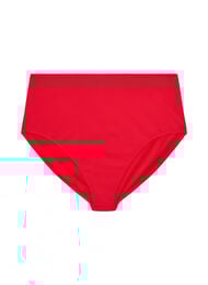 Enf&auml;rgad bikinitrosa med h&ouml;g midja, R&ouml;d