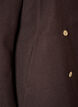 A-linjeformad kappa med guldknappar, Brun, Packshot image number 3