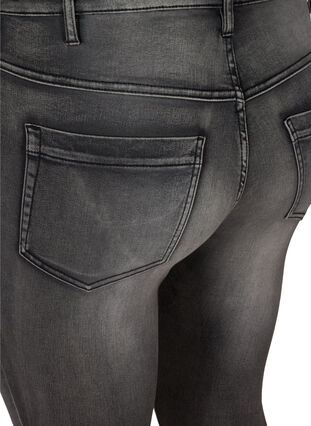 Super slim Amy jeans med hög midja, Dark Grey Denim, Packshot image number 3