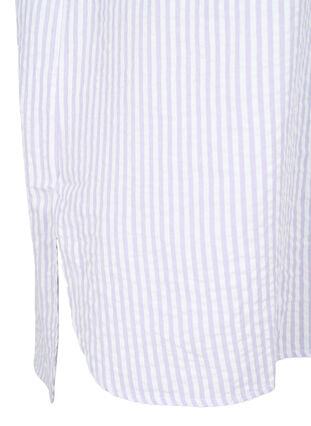 Randig skjorta med bröstfickor, White/LavenderStripe, Packshot image number 2