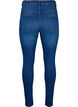 Slim fit-jeans med nötta detaljer, Blue Denim, Packshot image number 1