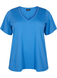 FLASH - T-shirt med v-ringning, Ultramarine
