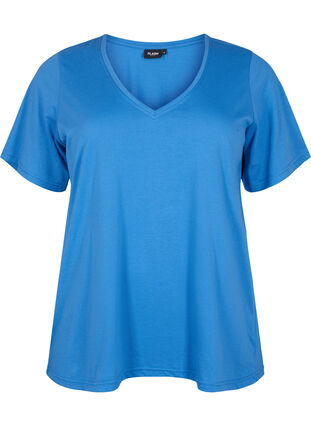 FLASH - V-ringad T-shirt, Ultramarine, Packshot image number 0