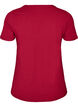 Enf&auml;rgad t-shirt i bomull, R&ouml;d, Packshot image number 1