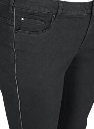 Sanna jeans med lurexdetalj, Black, Packshot image number 2