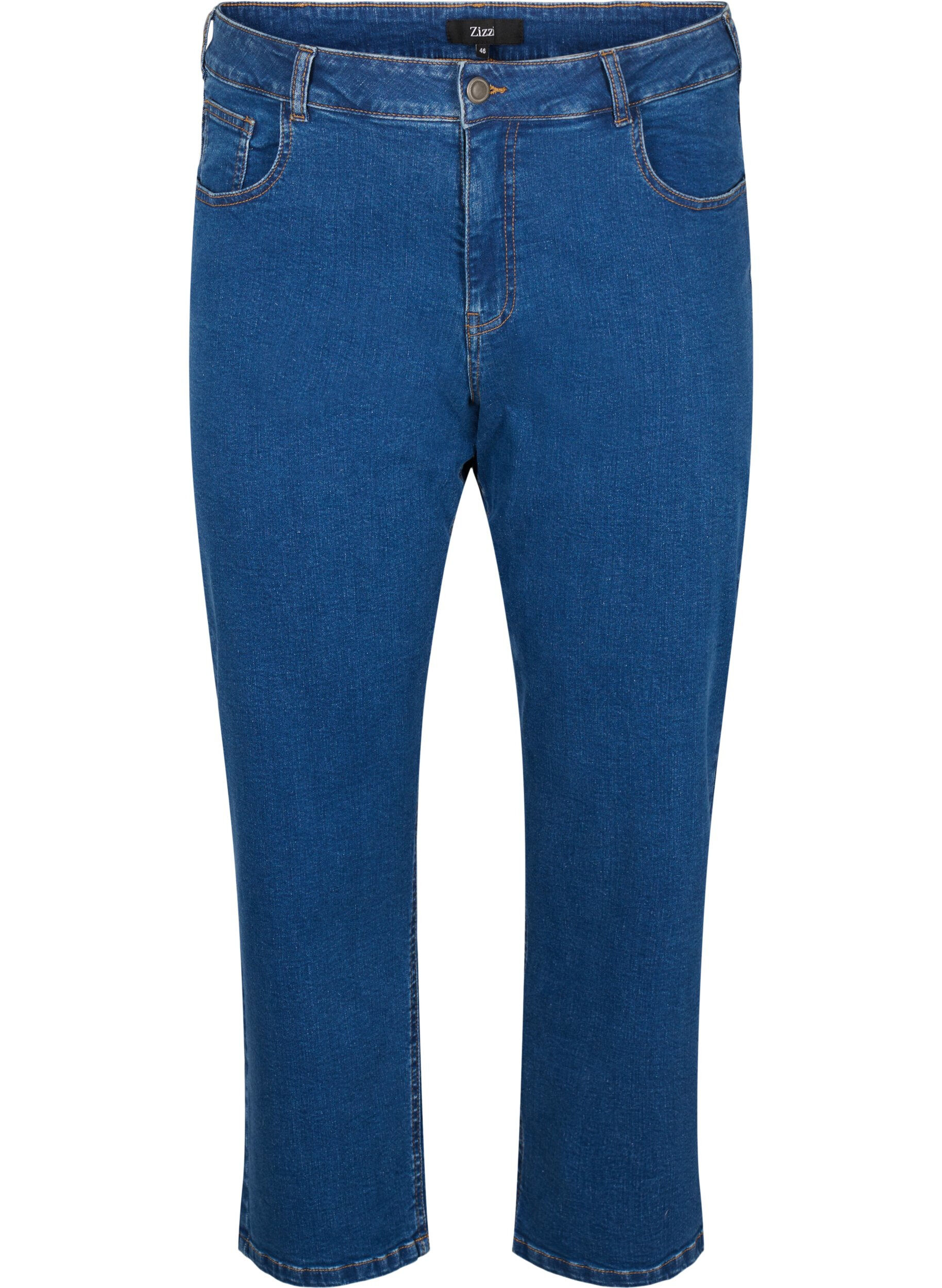 Croppade Vera-jeans med raka ben