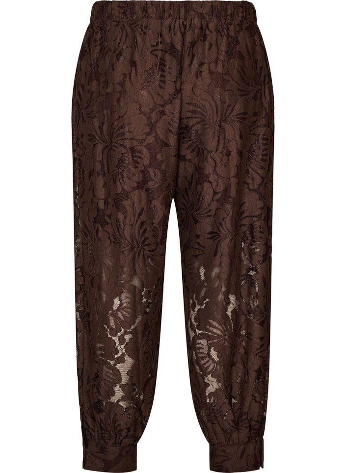 Ballongbyxor i spets med innershorts, Brun, Packshot image number 1