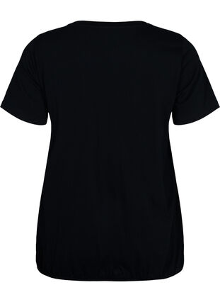 Bomulls t-shirt med folietryck, Black W. Love, Packshot image number 1