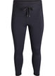 7/8 tr&auml;ningstights med h&ouml;g midja och ficka, Svart, Packshot image number 0