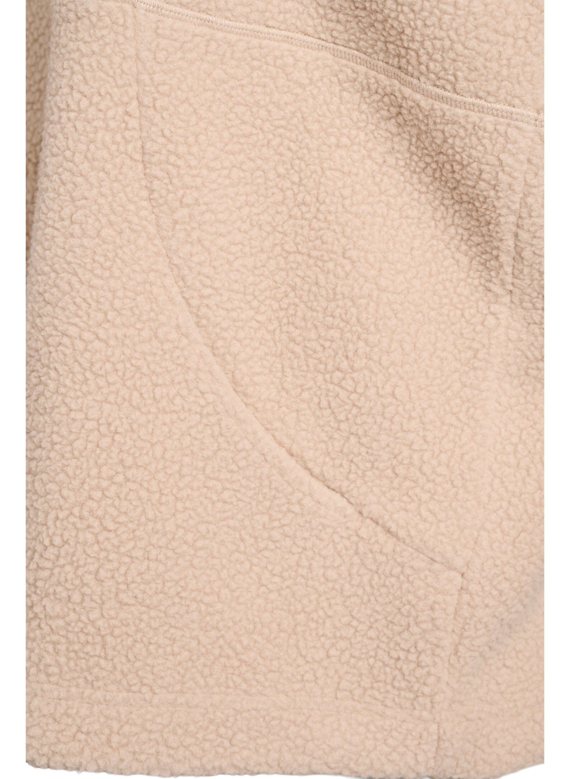 Zizzi Teddyv&auml;st med fickor, Beige, Packshot image number 3
