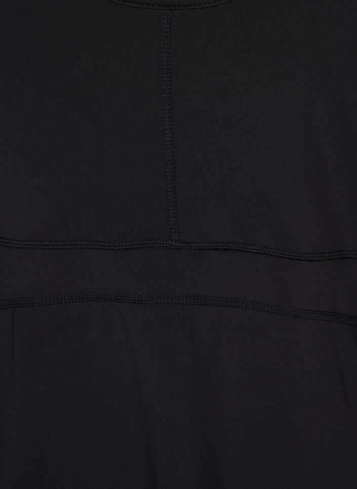 Padelklänning med innertights, Black, Packshot image number 3