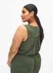 &Auml;rml&ouml;s topp med rynkdetaljer, Gr&ouml;n, Model image number 2