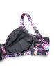 Bikinitopp med bygel och m&ouml;nster, Lila, Packshot image number 3