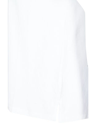 Bomulls t-shirt med nitar, Bright White, Packshot image number 3