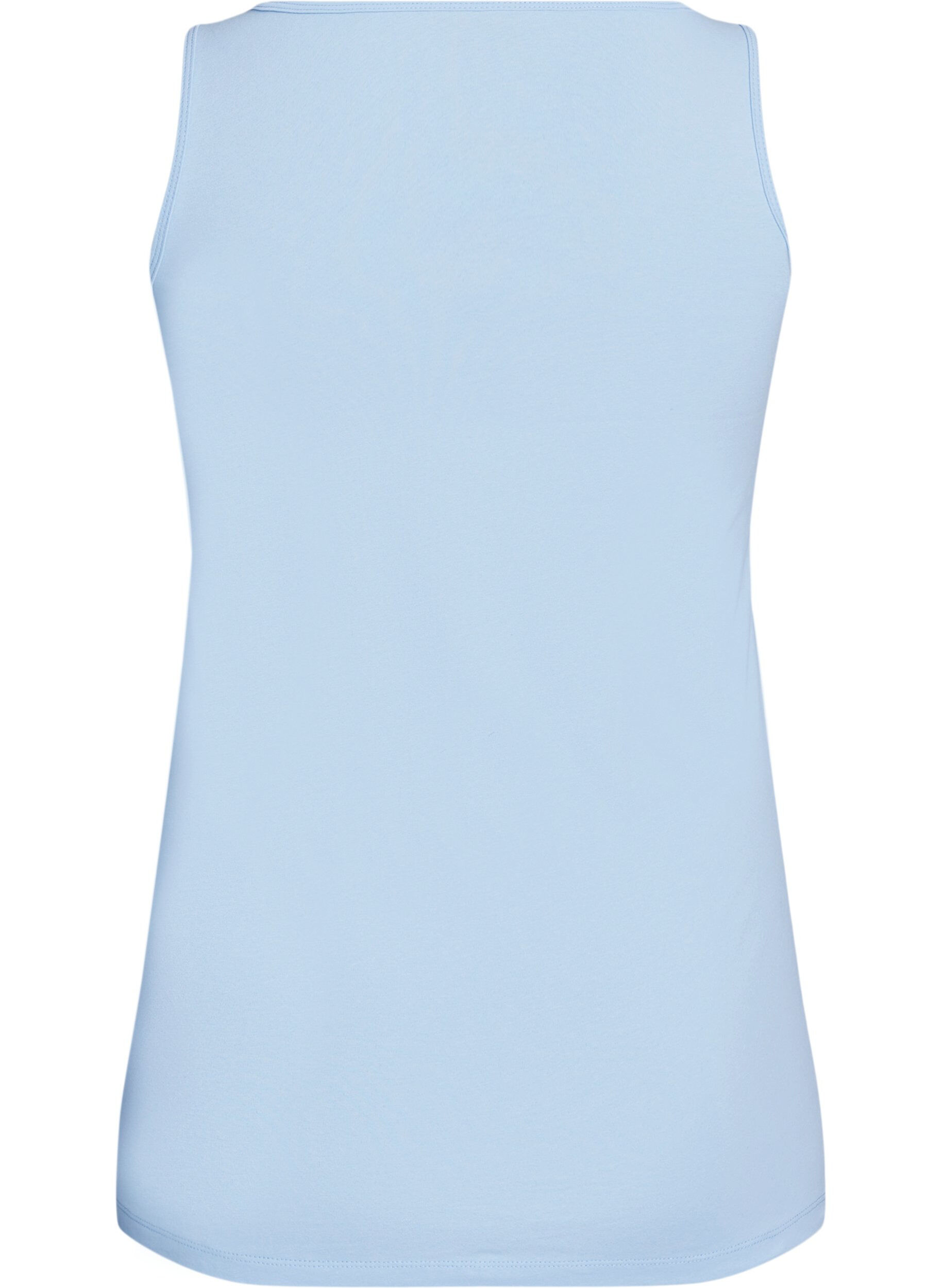 ZizziSolid f&auml;rg bas topp i bomull, Bl&aring;, Packshot image number 1