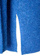 Stickad tr&ouml;ja med diagonalt m&ouml;nster och raglan&auml;rmar, Bl&aring;, Packshot image number 3