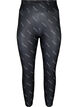 Texttryck leggings, Black Radiance, Packshot image number 0