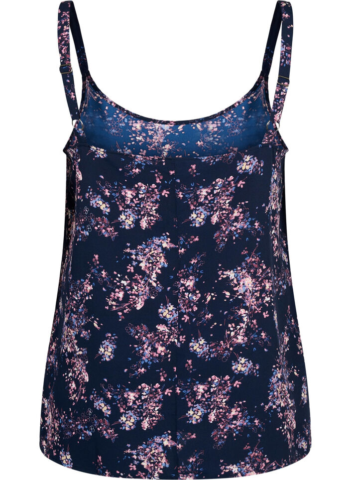 FLASH - Topp med tryck, Navy Rose Flower, Packshot image number 1