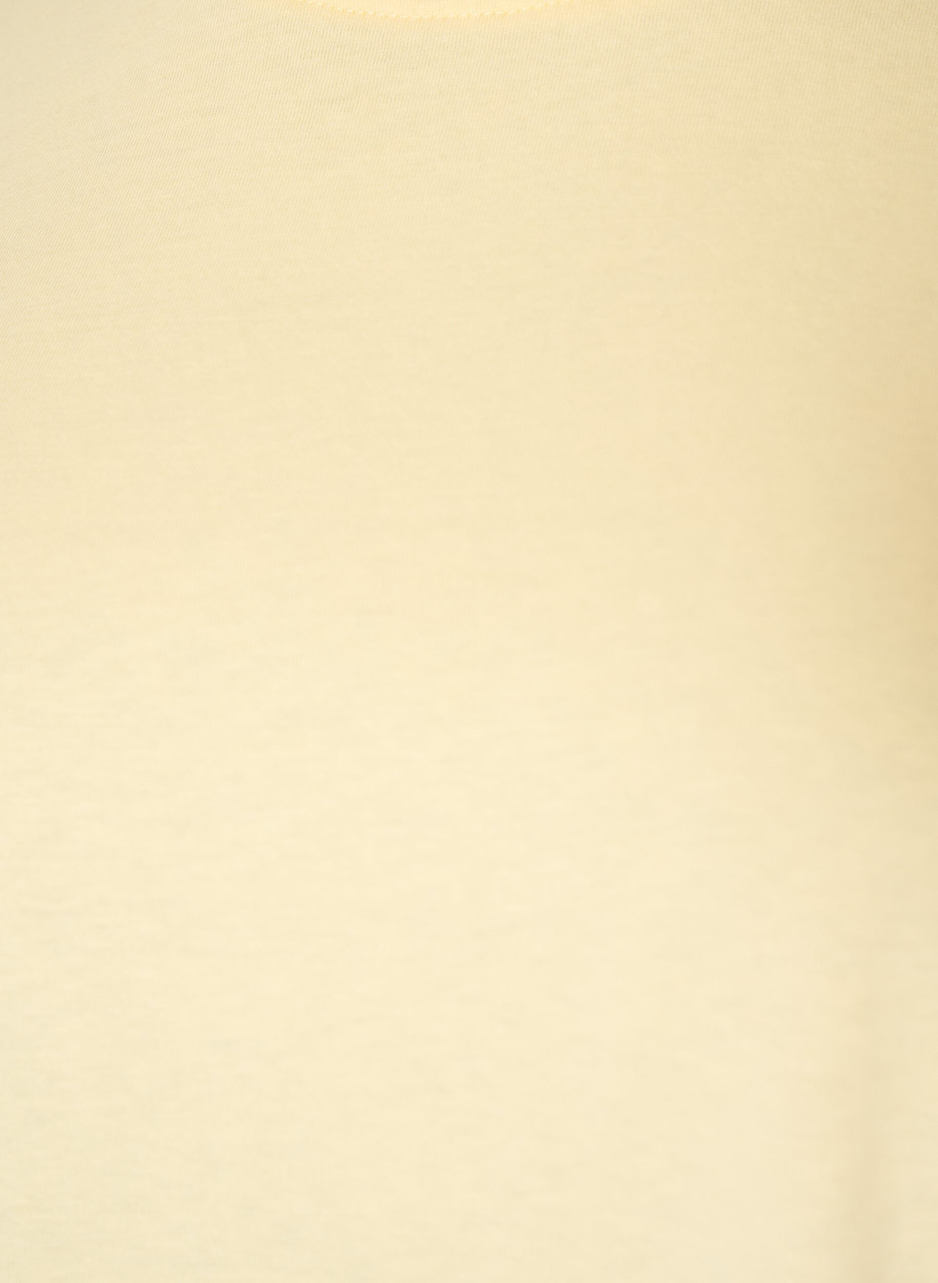 ZizziT-shirt med asymmetrisk spetskant, Gul, Packshot image number 2