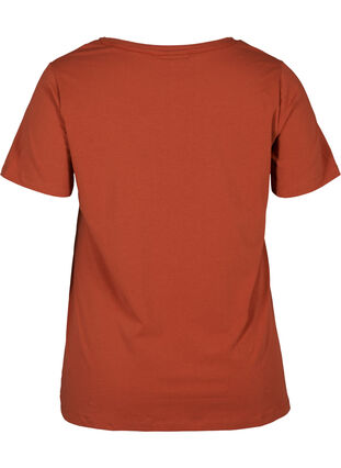Basics t-shirt, Mahogany, Packshot image number 1