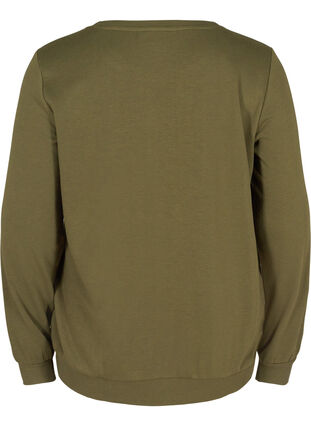 Sweatshirt med texttryck, Ivy G w. Black AOP, Packshot image number 1