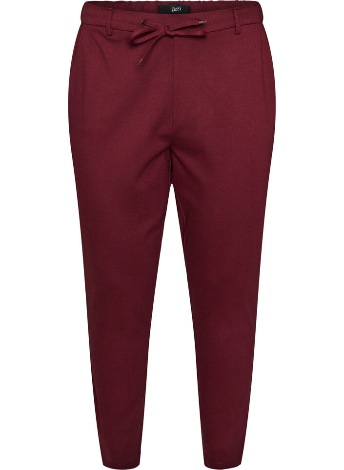 Croppade Maddison byxor, R&ouml;d, Packshot image number 0