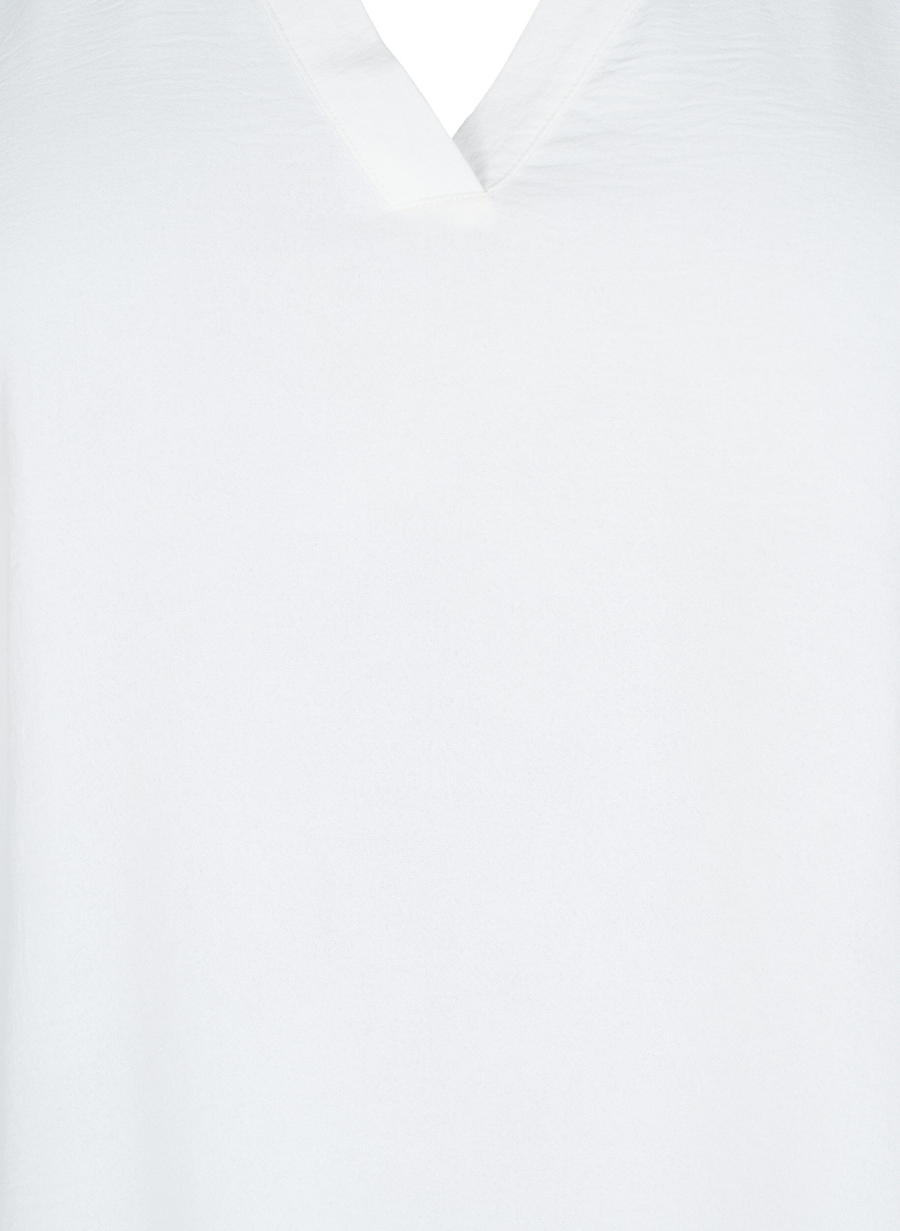 Zizzi FLASH - Blus med 3/4-&auml;rm, Vanilla, Packshot image number 2