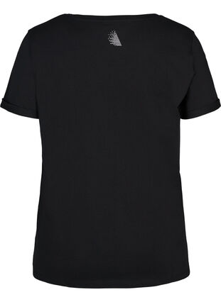 T-shirt med tryck, Black Blue Oil, Packshot image number 1