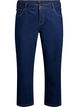 Croppade Vera-jeans med raka ben, Bl&aring;, Packshot image number 0