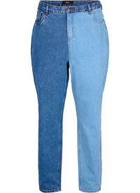 Tvåfärgade Mille Mom Fit-jeans