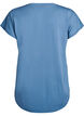 Kort&auml;rmad tr&auml;nings-t-shirt med v-ringning, Bl&aring;, Packshot image number 1