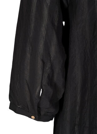 Tunika med knappar och 3/4-ärmar, Black, Packshot image number 3
