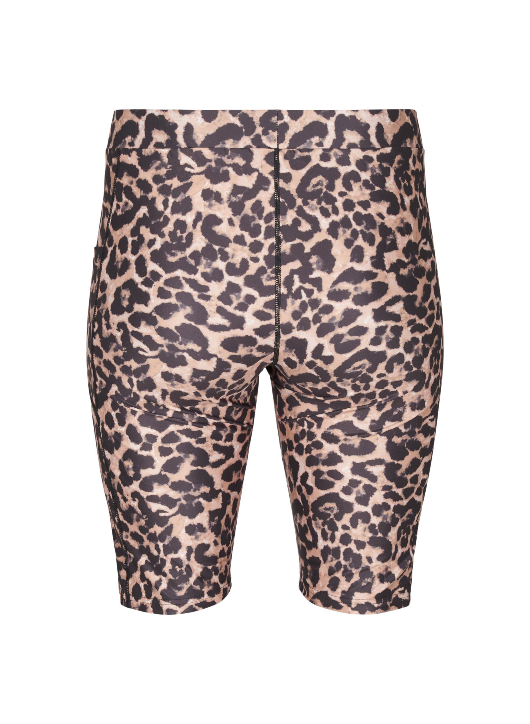 Zizzi Figurn&auml;ra shorts med sidofickor, Brun, Packshot image number 1