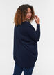 Stickad blus, Navy Blazer, Model image number 1