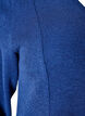 Blus i jersey med ribbad textur och a-linjeformad passform, Bl&aring;, Packshot image number 3