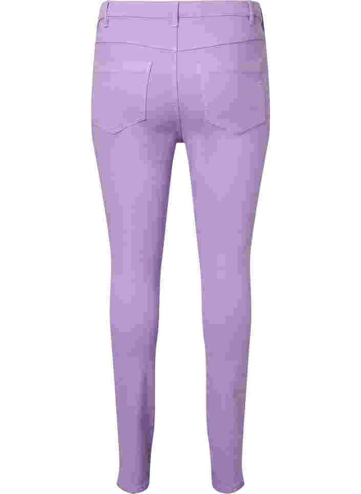 Högmidjade Amy jeans med super slim passform, Lavender, Packshot image number 1